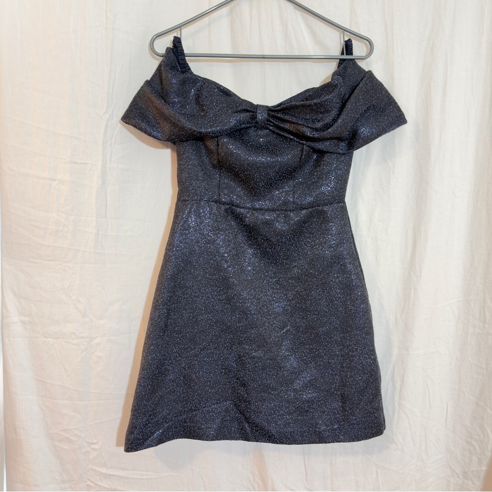 Monique Lhuillier Black Mini Dress